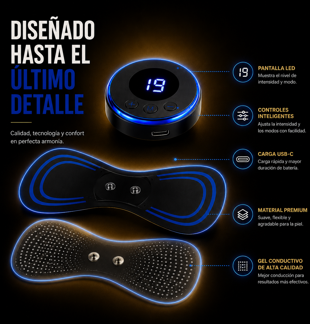 PARCHE INTELIGENTE DE MASAJES