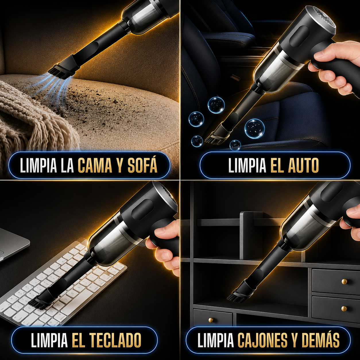 Mini Aspiradora portátil  2en1