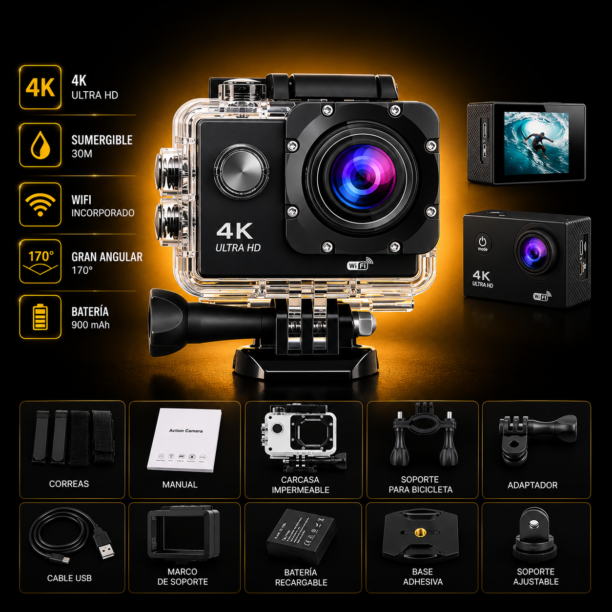 Cámara GoPro Acuática Ultra HD 4K